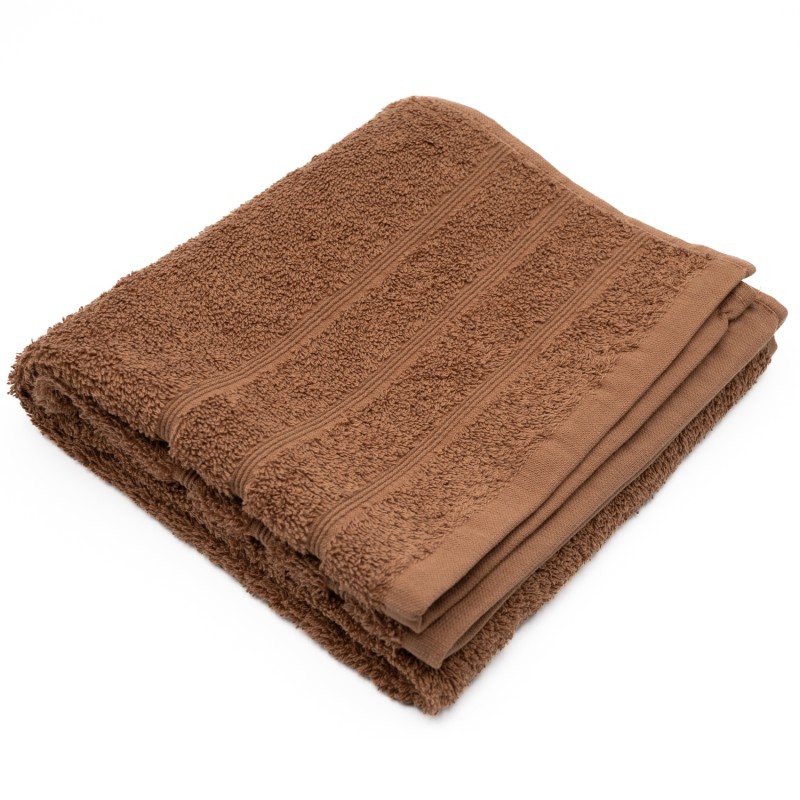 Πετσέτα Προσώπου (50x90) 100% Βαμβάκι 550gsm Καφέ - Σειρά Line