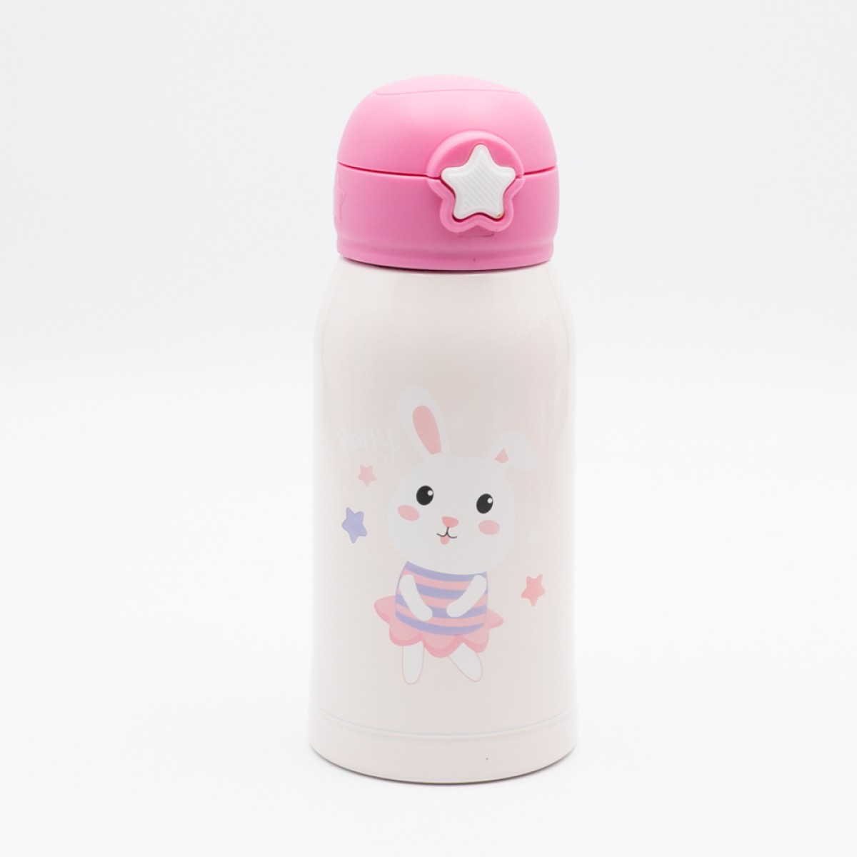 Baby Rabbit Παιδικό Θερμός 460ml Ανοξείδωτο με Καλαμάκι