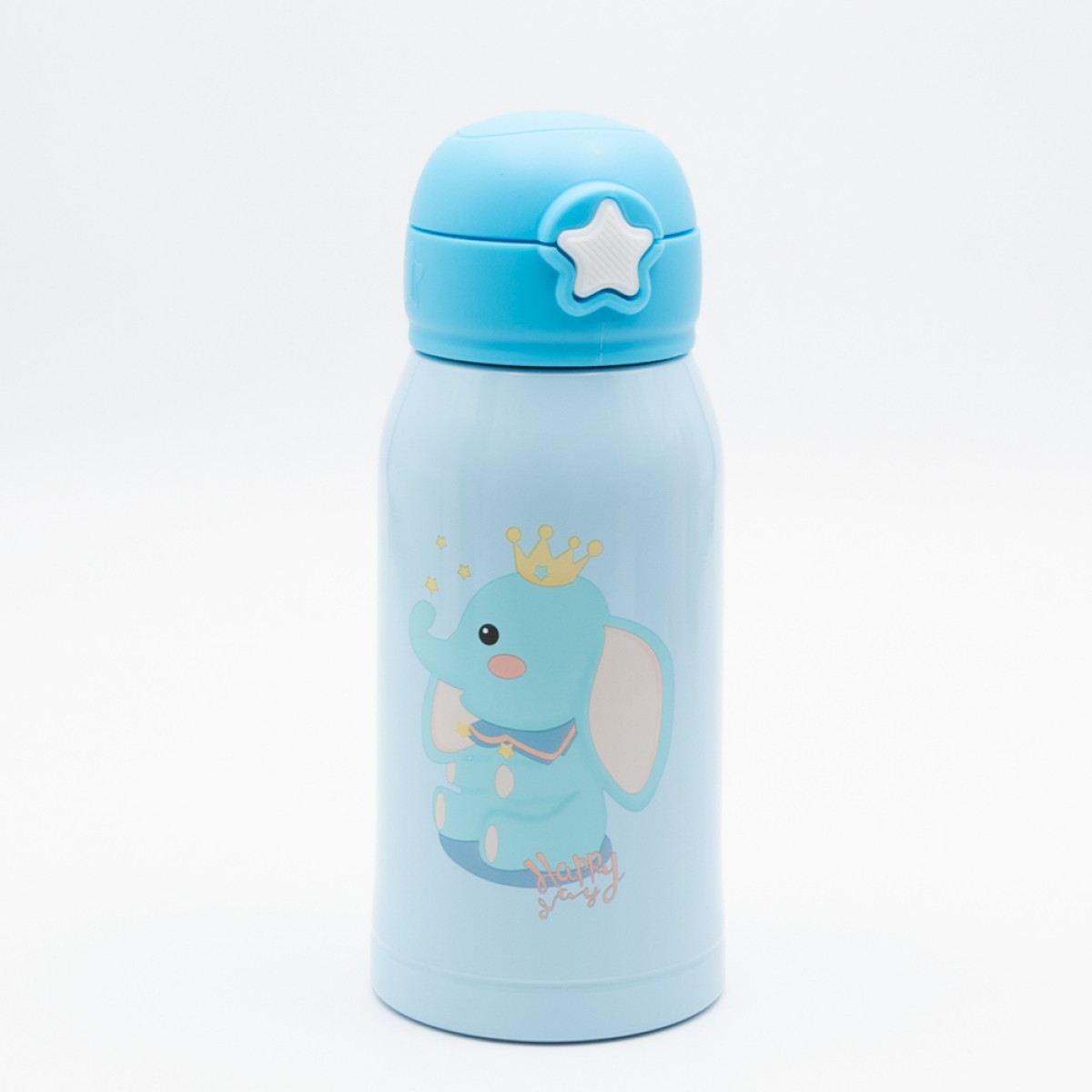 Baby Elephant Παιδικό Θερμός 460ml Ανοξείδωτο με Καλαμάκι