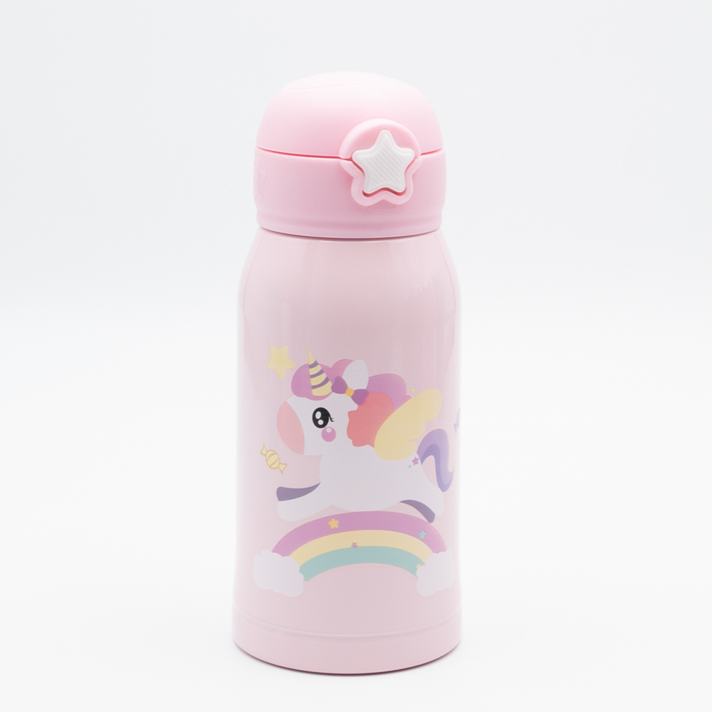 Baby Unicorn Παιδικό Θερμός 460ml Ανοξείδωτο με Καλαμάκι