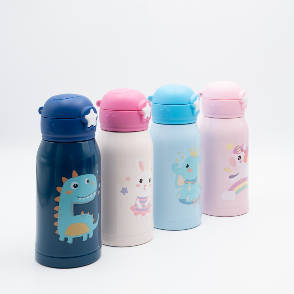 Baby Unicorn Παιδικό Θερμός 460ml Ανοξείδωτο με Καλαμάκι
