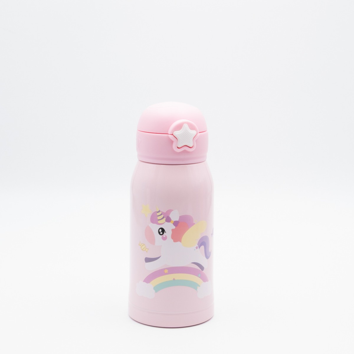 Lunch Set: Ανοξείδωτο Φαγητοδοχείο 500ml Rose με Μαχαιροπίρουνα & Παιδικό Ανοξείδωτο Θερμός Baby Unicorn 460ml με Καλαμάκι