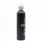 Sidirela Eco Black Θερμός 1000ml Ανοξείδωτο με Πώμα Bamboo & Λαβή Μεταφοράς