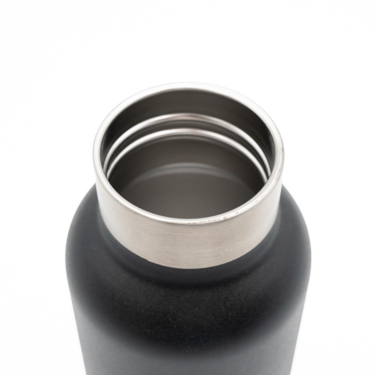 Sidirela Eco Black Θερμός 1000ml Ανοξείδωτο με Πώμα Bamboo & Λαβή Μεταφοράς