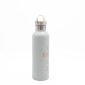 Sidirela Eco Ecru Θερμός 750ml Ανοξείδωτο με Πώμα Bamboo & Λαβή Μεταφοράς