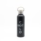 Sidirela Eco Black Θερμός 750ml Ανοξείδωτο με Πώμα Bamboo & Λαβή Μεταφοράς