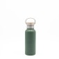 Sidirela Eco Green Θερμός 500ml Ανοξείδωτο με Πώμα Bamboo & Λαβή Μεταφοράς