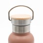 Sidirela Eco Orange Θερμός 500ml Ανοξείδωτο με Πώμα Bamboo & Λαβή Μεταφοράς