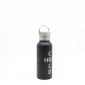 Sidirela Eco Black Θερμός 500ml Ανοξείδωτο με Πώμα Bamboo & Λαβή Μεταφοράς