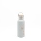 Sidirela Eco Ecru Θερμός 500ml Ανοξείδωτο με Πώμα Bamboo & Λαβή Μεταφοράς