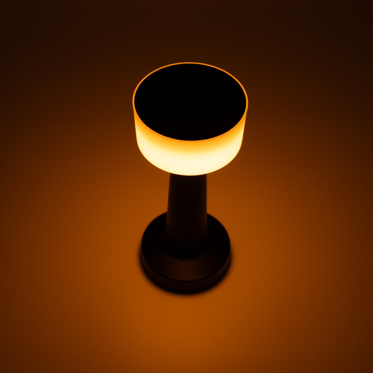 Επιτραπέζιο Φωτιστικό LED Μαύρο Μεταλλικό – Επαναφορτιζόμενο με USB, Μπαταρία 1200mAh