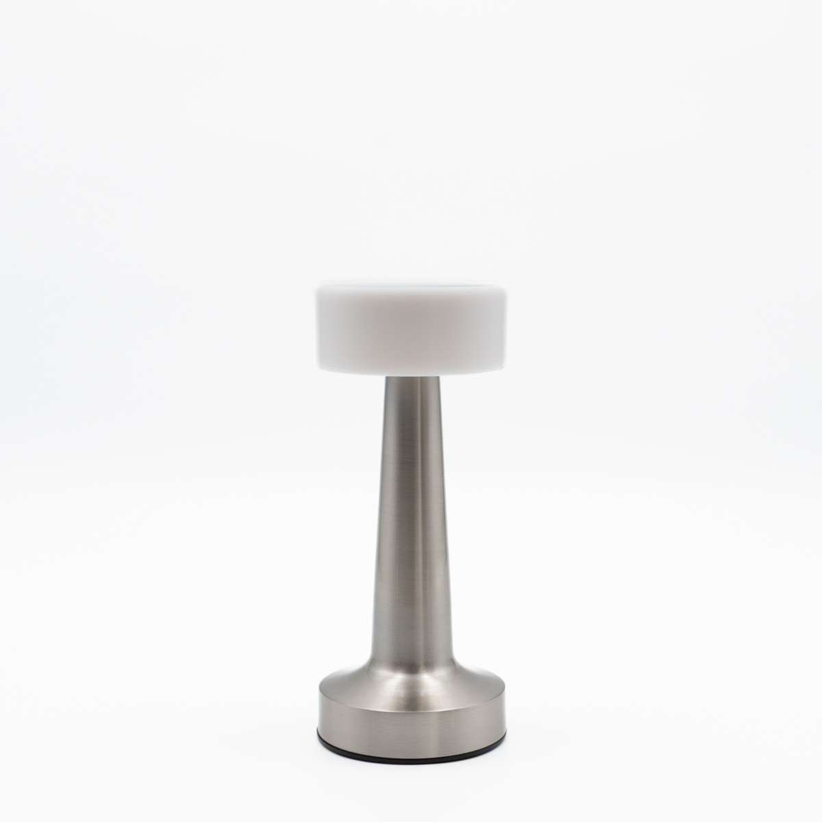 Επιτραπέζιο Φωτιστικό LED Ασημί Μεταλλικό – Επαναφορτιζόμενο με USB, Μπαταρία 1200mAh