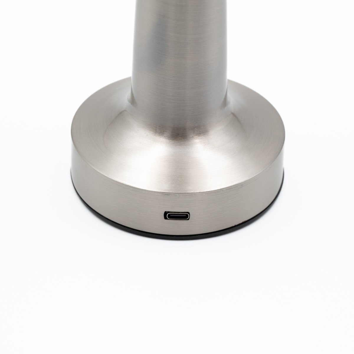 Επιτραπέζιο Φωτιστικό LED Ασημί Μεταλλικό – Επαναφορτιζόμενο με USB, Μπαταρία 1200mAh