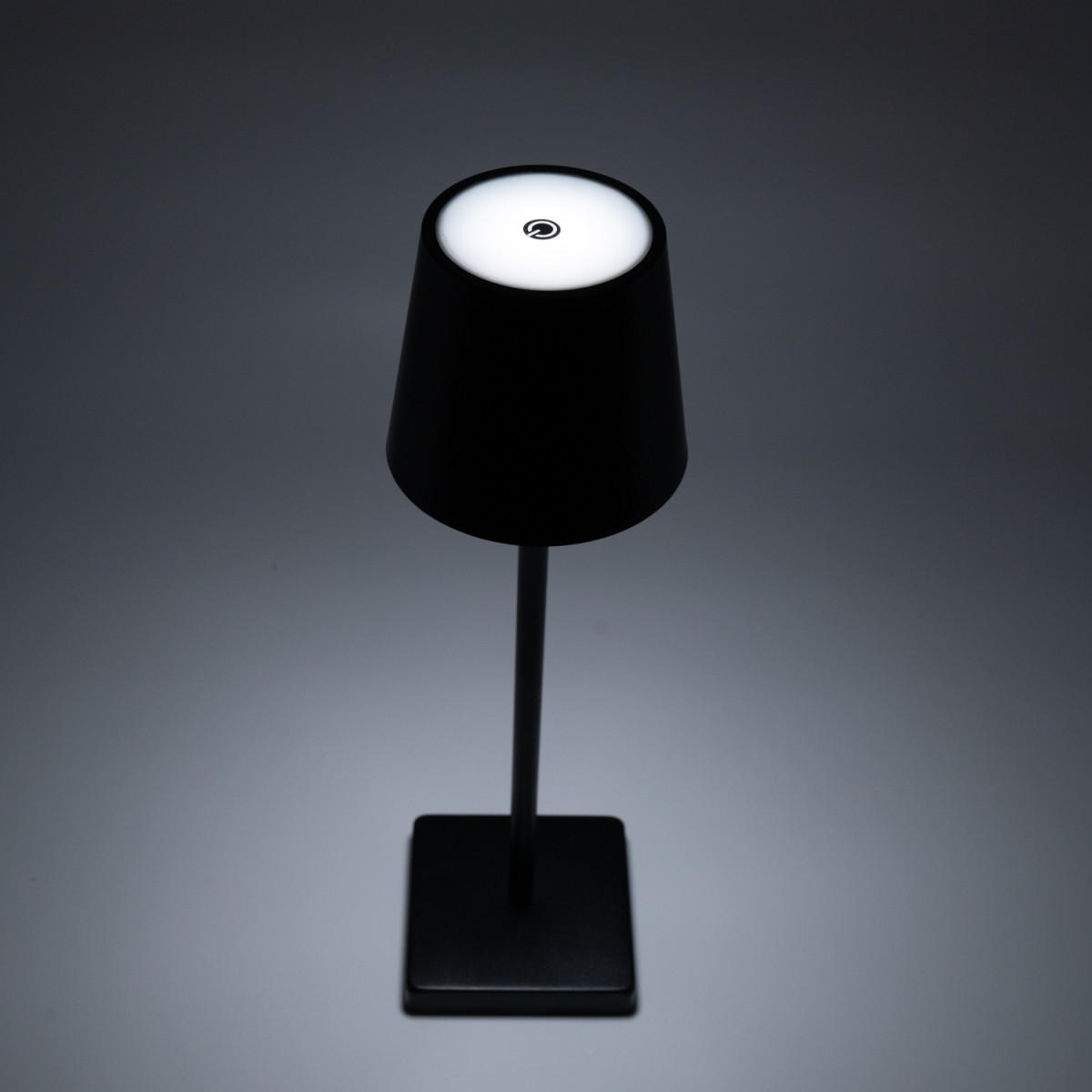 Επιτραπέζιο Φωτιστικό LED Αφής Μαύρο 38cm Επαναφορτιζόμενο με USB, 3 Ρυθμίσεις Φωτός & Μπαταρία 1200mAh