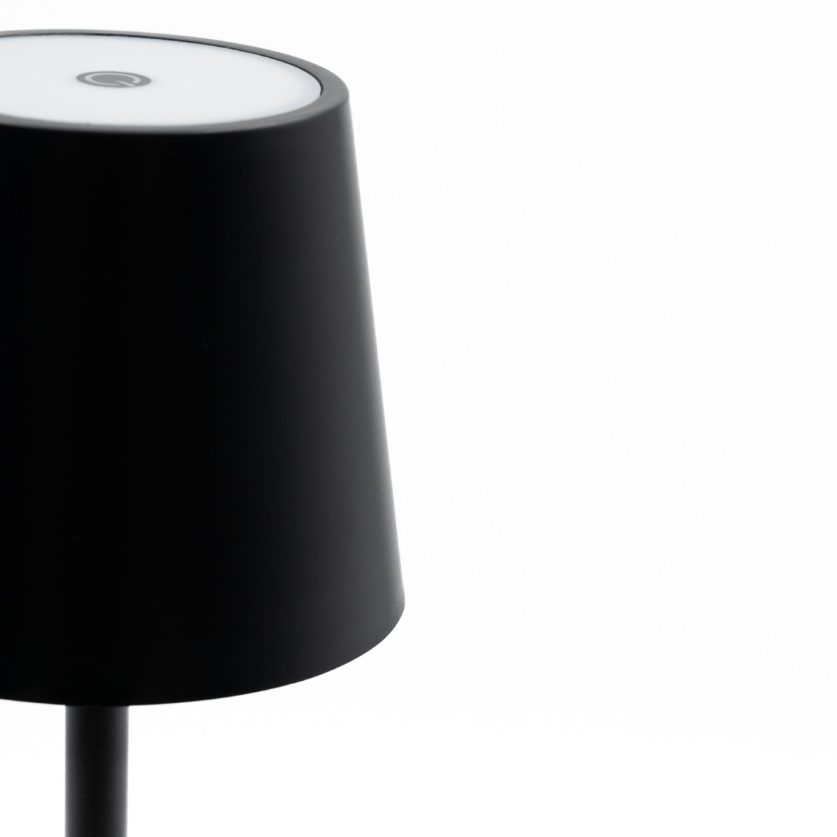 Επιτραπέζιο Φωτιστικό LED Αφής Μαύρο 38cm Επαναφορτιζόμενο με USB, 3 Ρυθμίσεις Φωτός & Μπαταρία 1200mAh