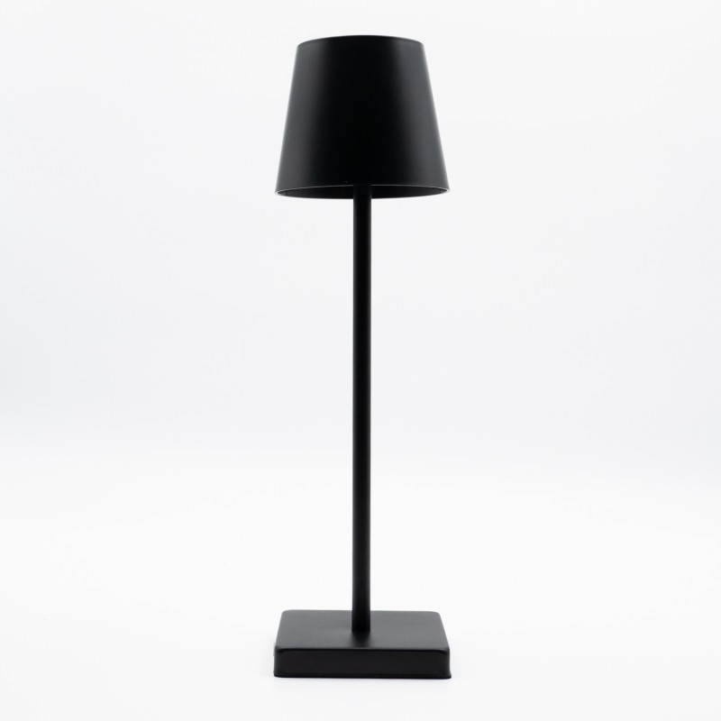 Επιτραπέζιο Φωτιστικό LED Αφής Μαύρο 38cm Επαναφορτιζόμενο με USB, 3 Ρυθμίσεις Φωτός & Μπαταρία 1200mAh