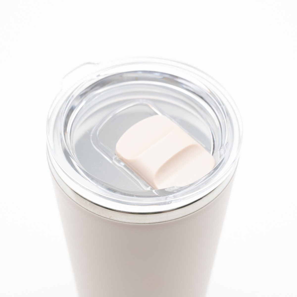 Ποτήρι Θερμός 420ml Ανοξείδωτο Ατσάλι σε Taupe Χρώμα με Στεγανό Καπάκι Ασφαλείας