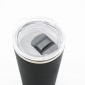 Ποτήρι Θερμός 420ml Ανοξείδωτο Ατσάλι σε Μαύρο Χρώμα με Στεγανό Καπάκι Ασφαλείας