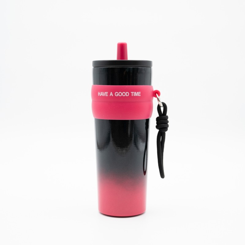 Θερμός 800ml με Καλαμάκι και Λαβή – Θερμός για Κρύα & Ζεστά Ροφήματα