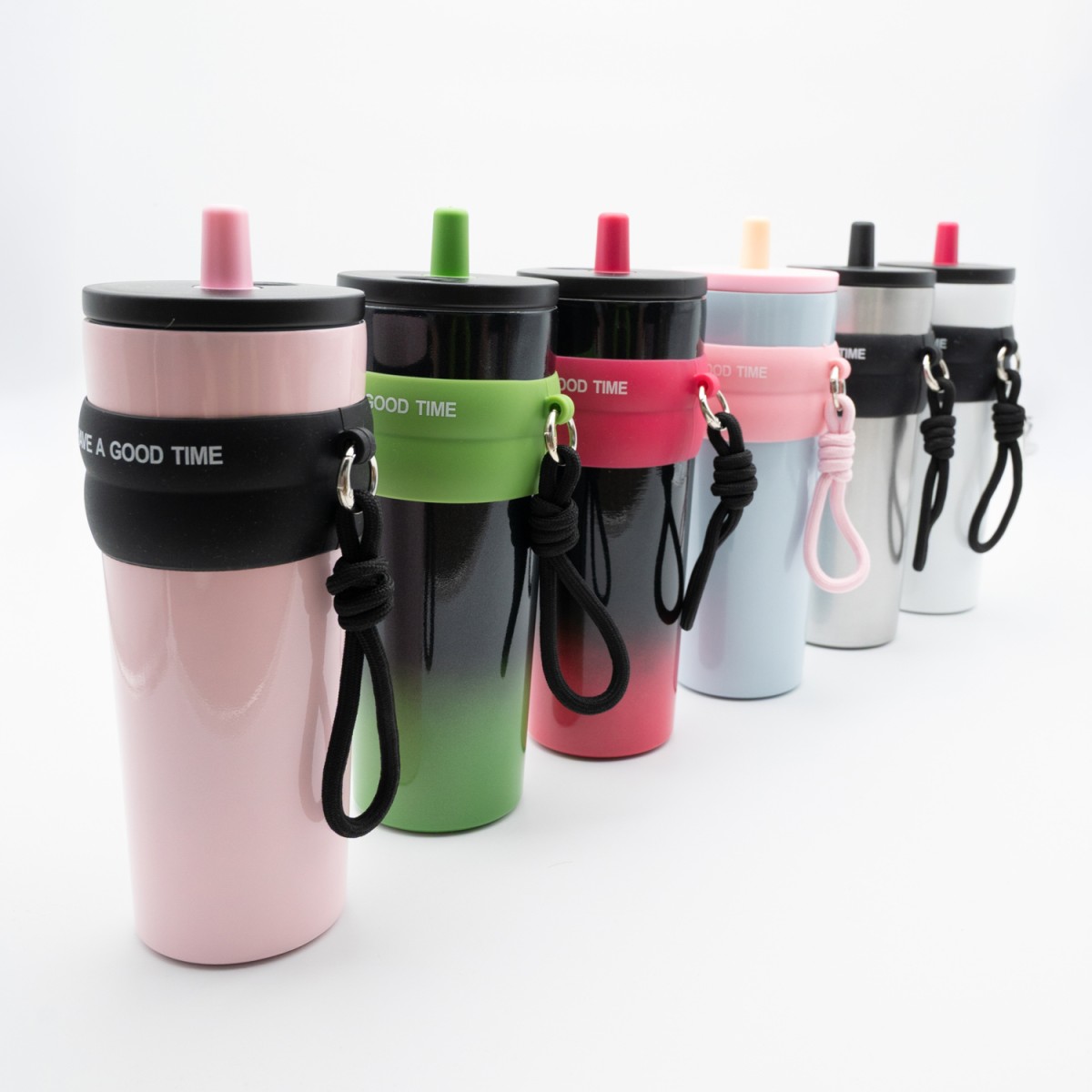 Θερμός 800ml με Καλαμάκι και Λαβή – Θερμός για Κρύα & Ζεστά Ροφήματα