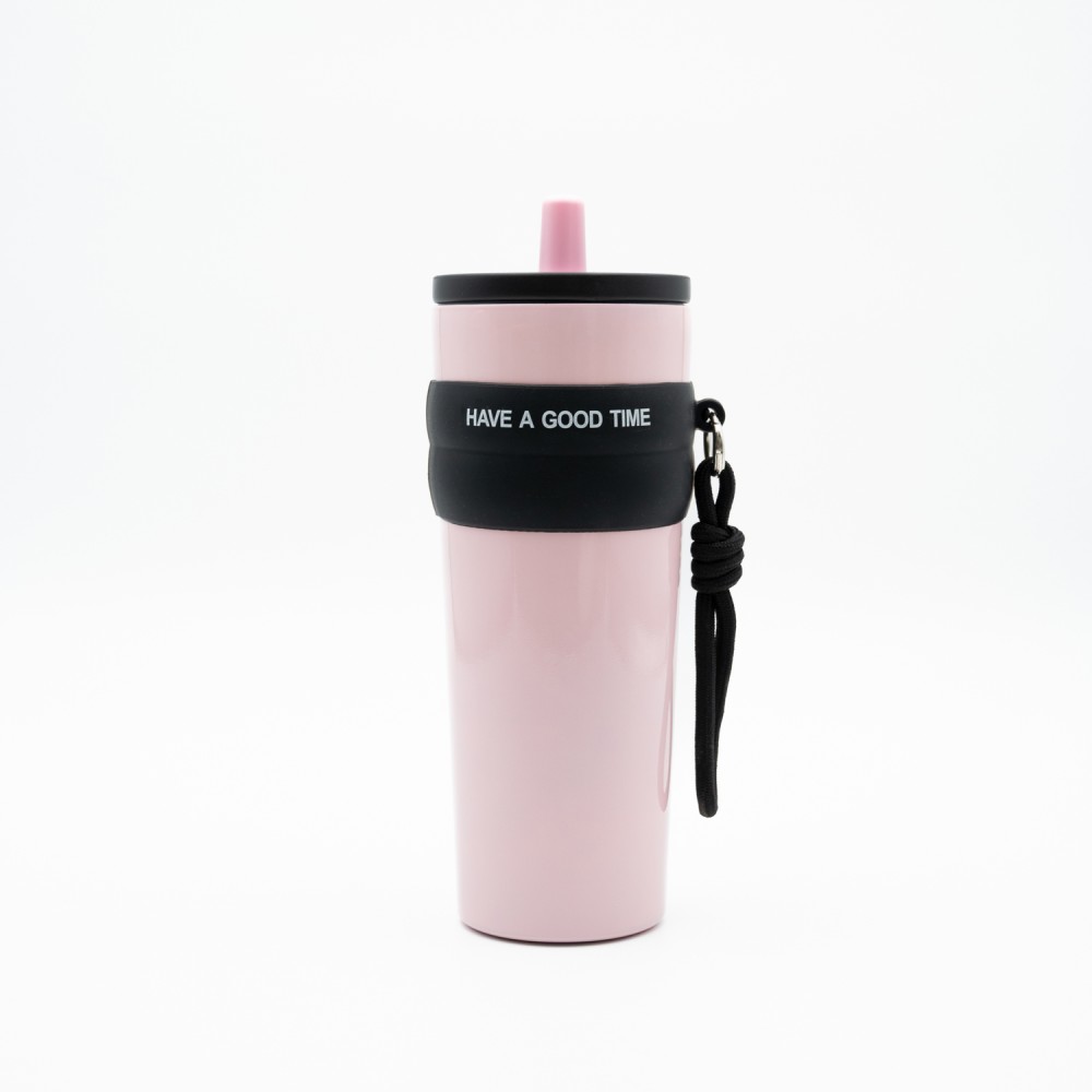 Θερμός 800ml με Καλαμάκι και Λαβή – Θερμός για Κρύα & Ζεστά Ροφήματα