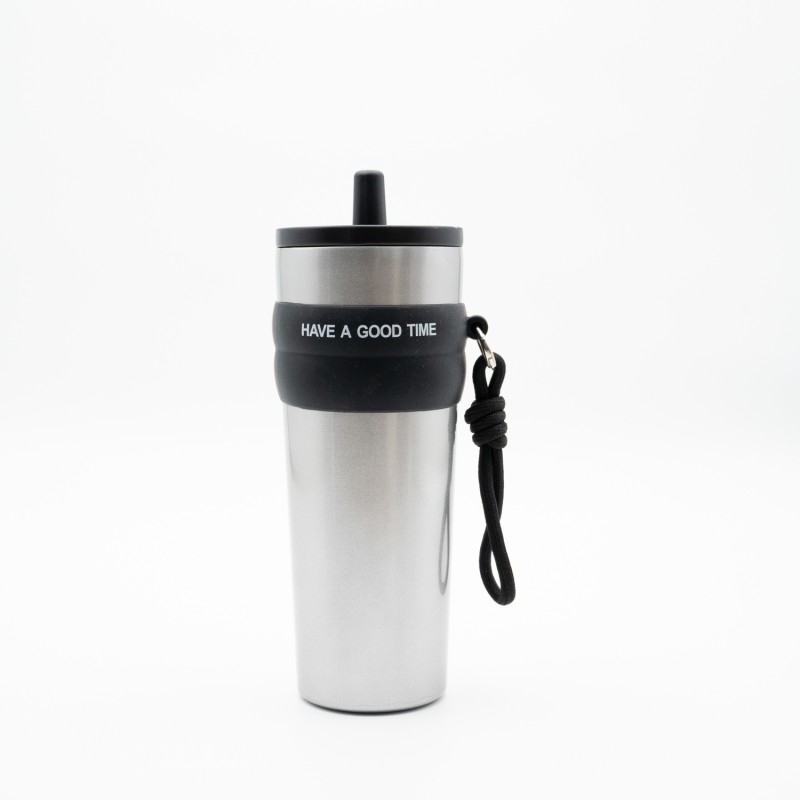 Θερμός 800ml με Καλαμάκι και Λαβή – Θερμός για Κρύα & Ζεστά Ροφήματα