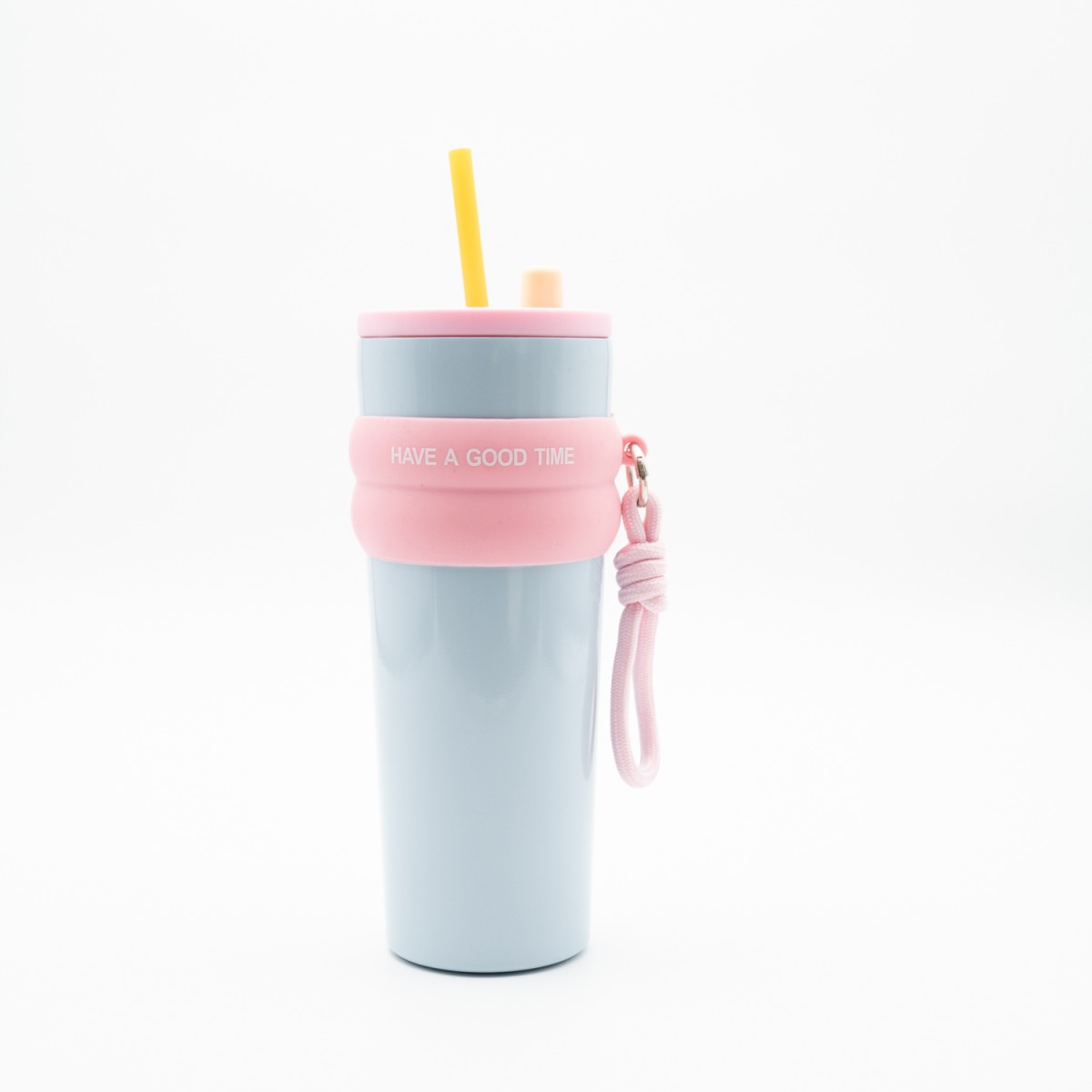 Θερμός 800ml με Καλαμάκι και Λαβή – Θερμός για Κρύα & Ζεστά Ροφήματα