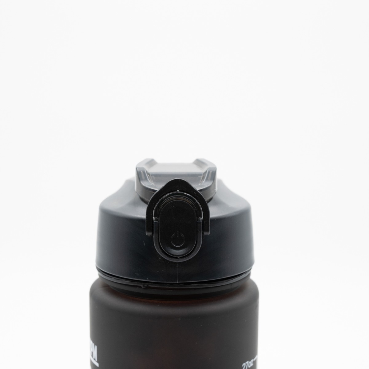 Motivational Παγούρι Νερού 750ml Ombre Μαύρο-Κόκκινο με Καλαμάκι Σιλικόνης, Δοσομετρητή & Κουμπί Ασφαλείας