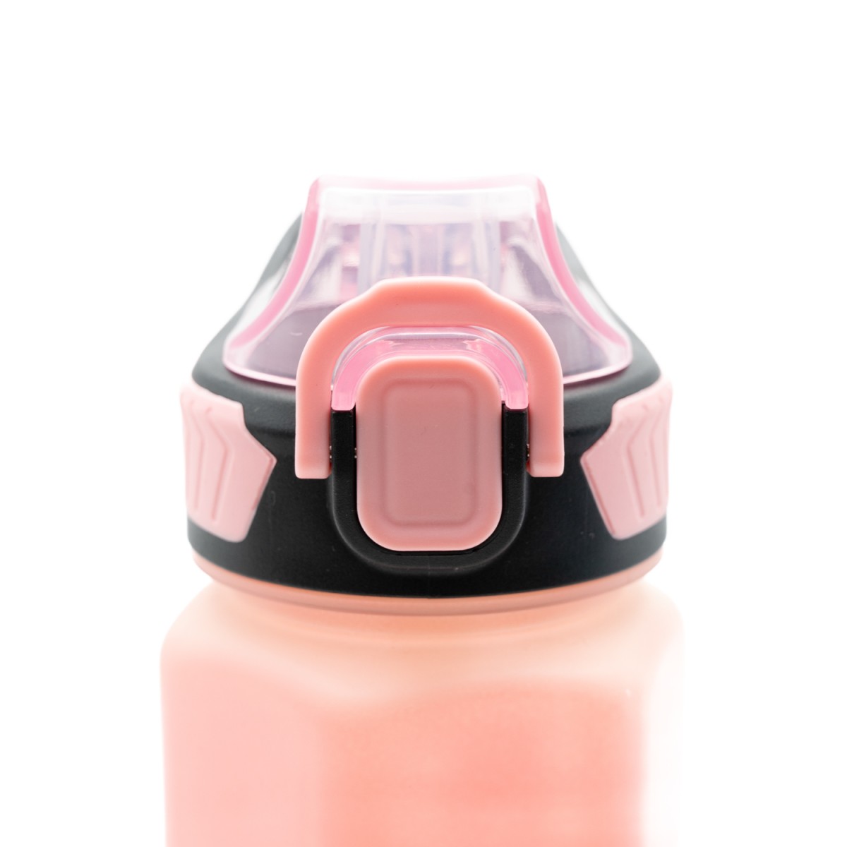 Sports Παγούρι Νερού 750ml Ombre Κίτρινο-Ροζ με Εξαγωνικό Σχεδιασμό, Καλαμάκι Σιλικόνης & Λαβή Μεταφοράς