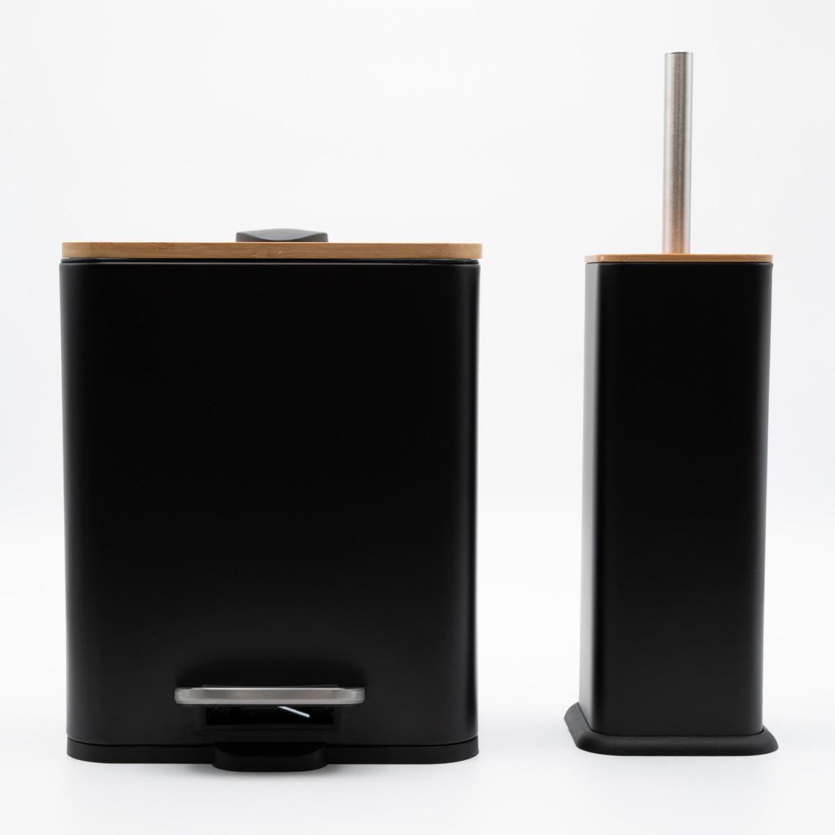 Bamboo Cubic Black Σετ Πεντάλ 5lt με Soft Close & Πιγκάλ Μεταλλικό
