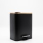 Bamboo Cubic Black Σετ Πεντάλ 5lt με Soft Close & Πιγκάλ Μεταλλικό