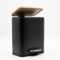 Bamboo Cubic Black Σετ Πεντάλ 5lt με Soft Close & Πιγκάλ Μεταλλικό