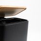 Bamboo Cubic Black Σετ Πεντάλ 5lt με Soft Close & Πιγκάλ Μεταλλικό