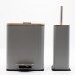 Bamboo Cubic Grey Σετ Πεντάλ 5lt με Soft Close & Πιγκάλ Μεταλλικό