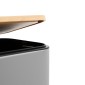 Bamboo Cubic Grey Σετ Πεντάλ 5lt με Soft Close & Πιγκάλ Μεταλλικό
