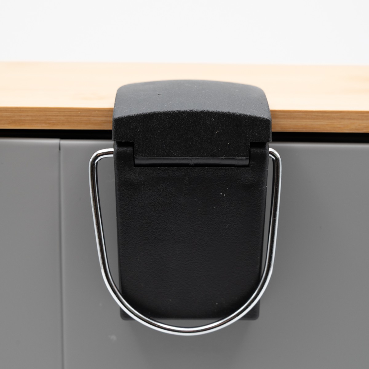 Bamboo Cubic Grey Σετ Πεντάλ 5lt με Soft Close & Πιγκάλ Μεταλλικό