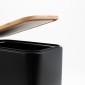 Bamboo Slim Black Σετ Πεντάλ 5lt με Soft Close & Πιγκάλ Μεταλλικό