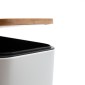 Bamboo Slim White Σετ Πεντάλ 5lt με Soft Close & Πιγκάλ Μεταλλικό