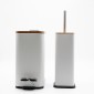 Bamboo Slim White Σετ Πεντάλ 5lt με Soft Close & Πιγκάλ Μεταλλικό