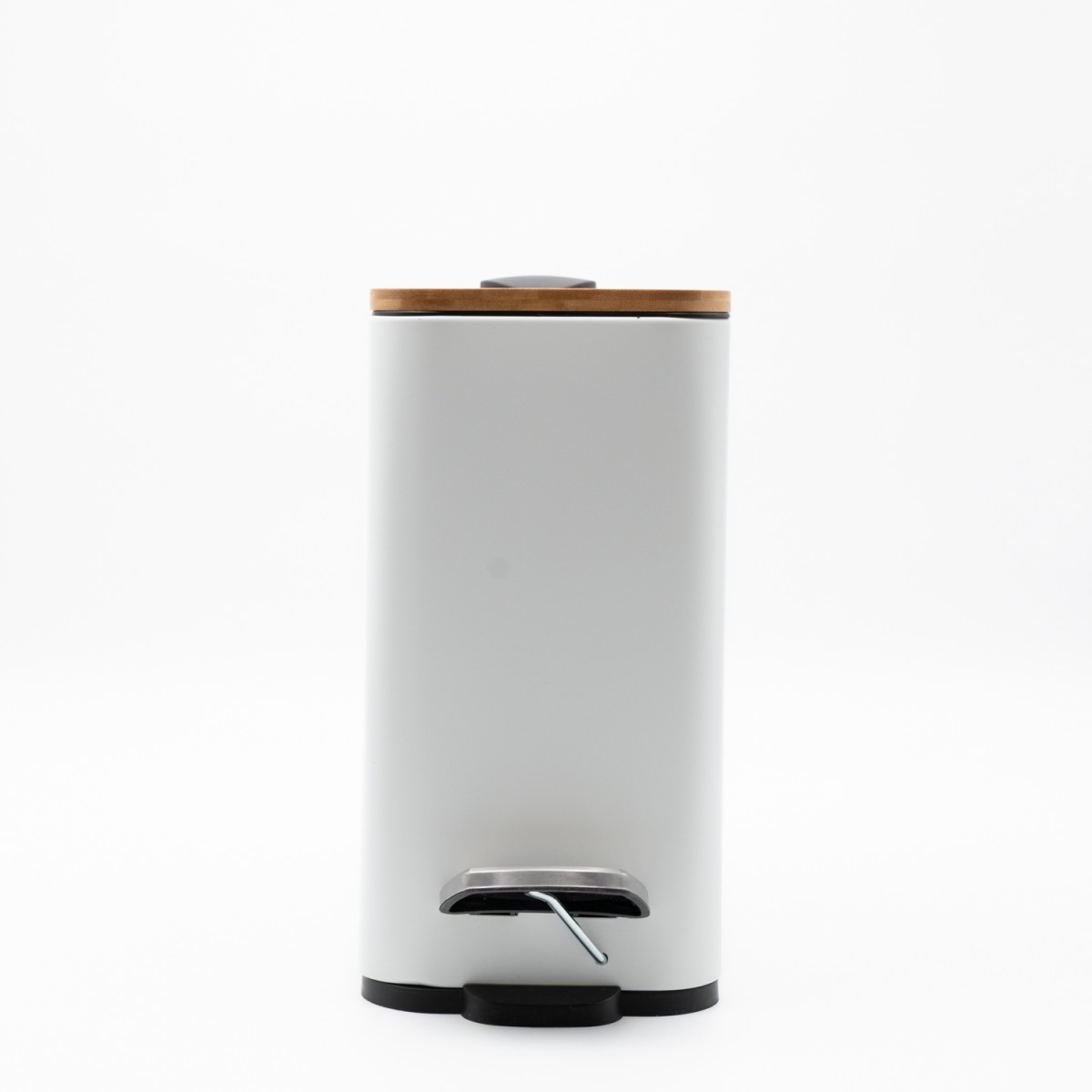 Bamboo Slim White Πεντάλ 5lt με Soft Close