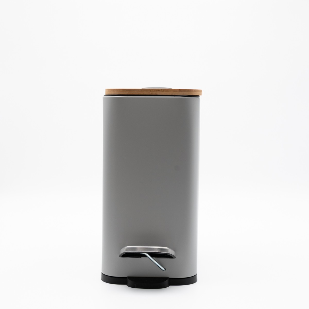 Bamboo Slim Grey Πεντάλ 5lt με Soft Close 