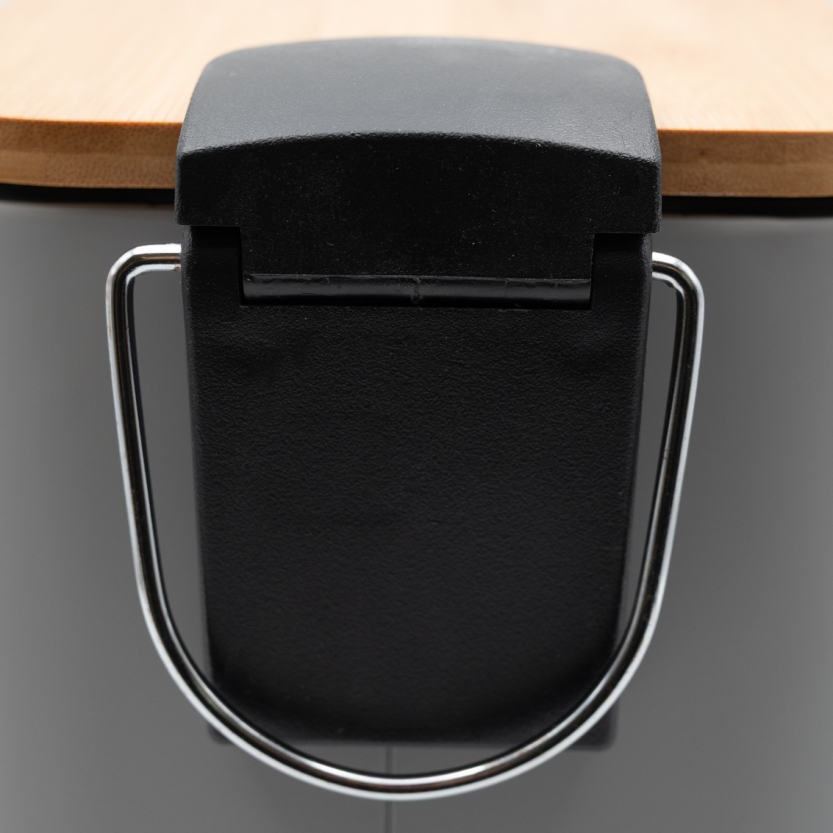 Bamboo Slim Grey Πεντάλ 5lt με Soft Close 