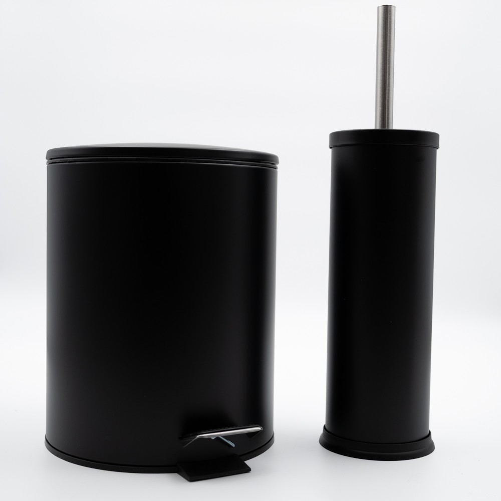 Hotel Classic Black Σετ Πεντάλ 5lt με Soft Close & Πιγκάλ Μεταλλικό