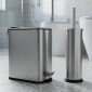 Hotel Inox Σετ Slim Κάδος Απορριμμάτων 5lt Soft Close & Classic Μεταλλικό Πιγκάλ