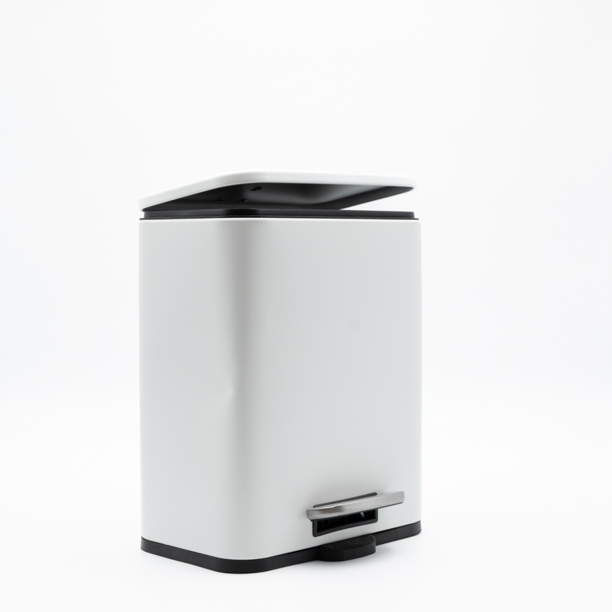 Hotel Cubic White Σετ Πεντάλ 5lt με Soft Close & Πιγκάλ Μεταλλικό