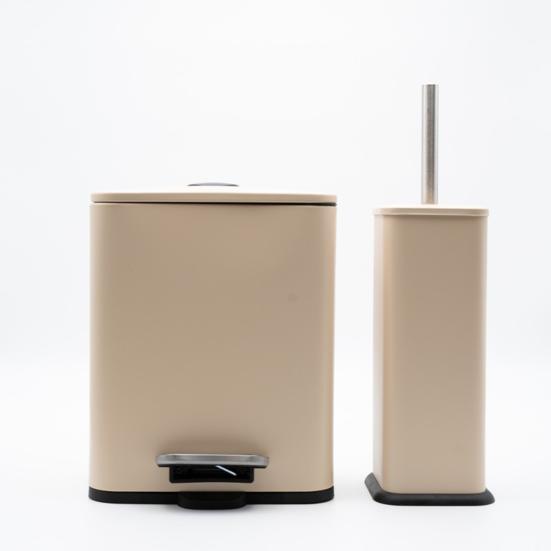 Hotel Cubic Ochre Σετ Πεντάλ 5lt με Soft Close & Πιγκάλ Μεταλλικό