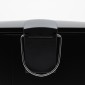 Hotel Cubic Black Κάδος Μπάνιου 5lt Μεταλλικός με Μηχανισμό Soft Close