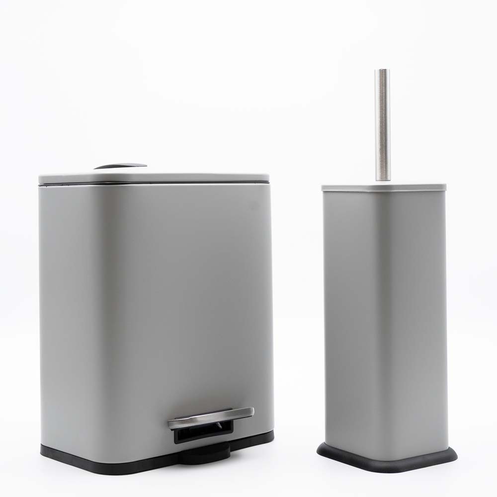 Hotel Cubic Grey Σετ Πεντάλ 5lt με Soft Close & Πιγκάλ Μεταλλικό