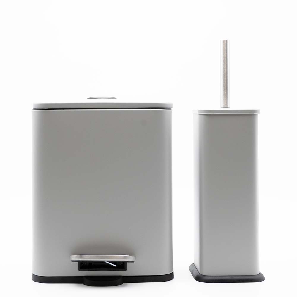 Hotel Cubic Grey Σετ Πεντάλ 5lt με Soft Close & Πιγκάλ Μεταλλικό