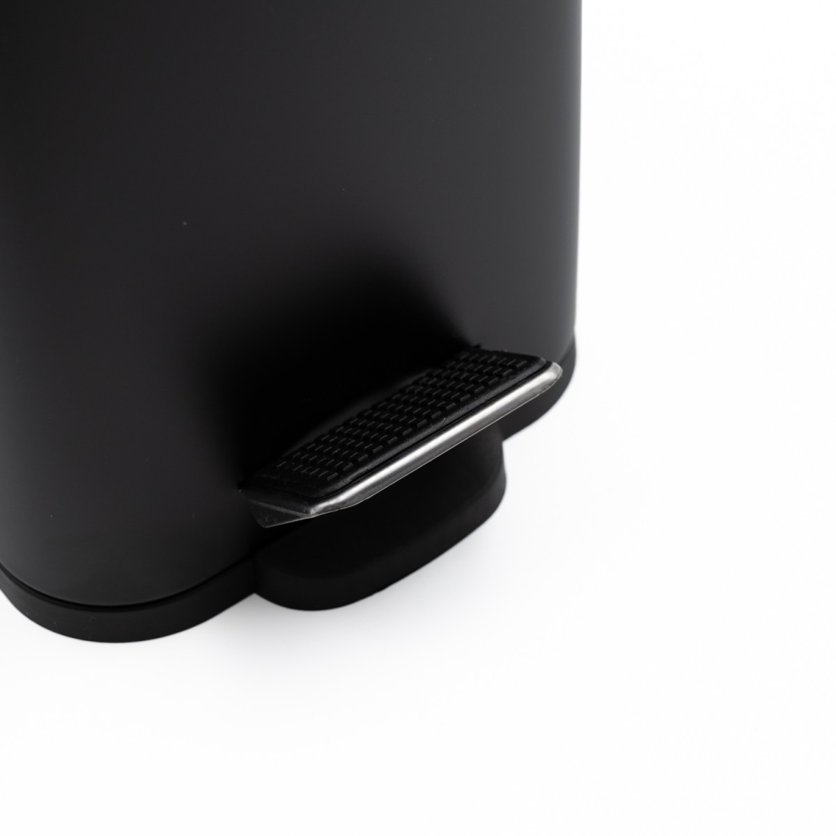 Hotel Slim Black Κάδος Μπάνιου 5lt Μεταλλικός με Μηχανισμό Soft Close